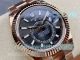NOOB Factory Replica Rolex Sky-Dweller Gloss Black Dial Rose Gold Fluted Bezel 42MM Watch (2)_th.jpg